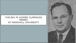 Rev. M. Homer Cummings Papers at Marshall University by Robert H. Ellison