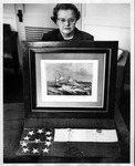 Rosanna Blake with part of her collection, ca. 1958