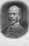 Confederate General Joseph E. Johnson portrait engraving, autographed, 1872 by A. B. Walter