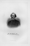 Etching of Confederate Gen. Albert S. Johnston, ca. 1890