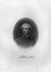 Etching of Confederate Gen. Samuel Cooper, ca. 1890