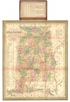 "A New map of Alabama with its Roads and distances," in small pocket book form, 1853, col.