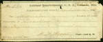 Issued by the Assistant Quartermaster's Dept. at Oxford, Miss., for 