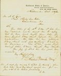 Letter from Confederate Maj. Richard Morton of the CSA Nitre and Mining Bureau to A. T. Imes, Pres of Shelby iron Works, 1863.