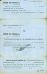 Blank state warrant or summons form for State of Georgia, ca. 1860's