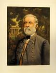 Mezzotint color print of Robert E. Lee by T. Hamilton Crawford, 1939.