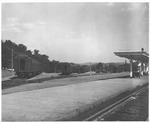 White Sulphur Springs railroad station and tracks