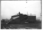 Russell snow plow, manufactured by Ensign Mfg., Huntington, W.Va.