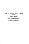 How Well Do You Know God? by John Ward Brown