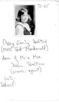 Mary Emily Holton (Mrs. Ted MacDonald)