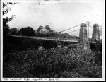 Guyandotte suspension bridge & Delos Emmons mansion, 1898