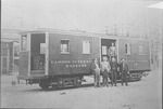 Camden interstate railway co. baggage car, ca. 1900.