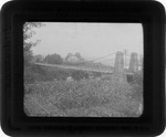 Suspension bridge, Guyandotte, ca. 1900.