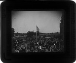 Flag raising, Oley school, Huntington, W. Va., ca. 1885.