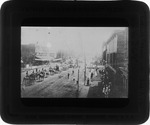 Circus parade up 3rd ave., Huntington, W. Va., ca. 1885.