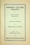 1933-1934 Catalogue of Marshall College by Marshall University