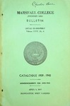 1939-1940 Catalogue of Marshall College