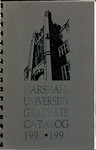 Graduate Catalog, 1990-1991 by Marshall University