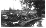 WWI view: In camp along the river, June, 1918