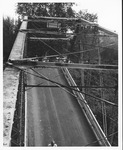 The fallen David Brinkley bridge, Wayne, WV, Sept. 1970