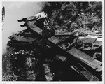 Recovering the wreckage of the David Brinkley bridge, Wayne, WV, Sept. 1970