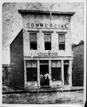 Huntington "Commercial" newspaper building & post office, ca. 1870's
