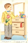 Boy dressing for Easter