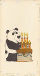 Panda with Birthday cake