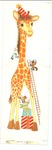 Giraffe being painted