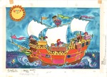 Cartoon Pirate Ship
