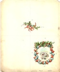 Winter scene with bells and holly