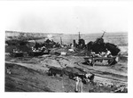 WWII Pacific Theater, combat photo: US Marine beach landing site by Earl F. Dickinson