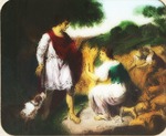 Victor Animatograph lantern slide:Ruth in the Field of Boaz (by Wheatley)