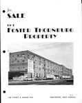 Sales flyer for Foster Thornburg Property, Huntington, W.Va.