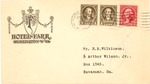 Envelope from Hotel Farr, Huntington,W.Va. Apr ?,1933? col.