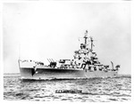 The ship USS Huntington, probably during WWII