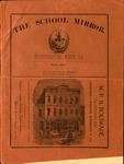 Newsletter or booklet "The School Mirror," by Cabell County Schools, May, 1891, b&w.