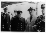Franklin Delano Roosevelt and Winston Churchill at the Newfoundland Conference, Aug. 1941