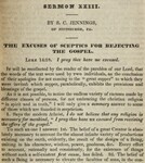 Excuses of Sceptics for Rejecting the Gospel by Samuel Carnahan Jennings