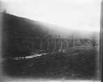 Railroad trestle under construction, ca. 1900