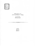 MS 76  Box 14  Notebook 16 - Old legislative acts of W. Va. By Doris Gunioccio; C&O RR; old State Road