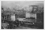 Destroyed C&O RR bridge, Guyandotte, W.Va., 1913