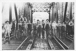 Vergil Bostic & erection crew, Guyan Valley Railroad
