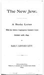 Sunday Lectures Before the Reform Congregation Keneseth Israel, Series 9 (1895-96) by Joseph Leonard Levy