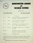 League of Women Voters of the Huntington Area Bulletin, February, 1970 by League of Women Voters of the Huntington Area