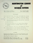 League of Women Voters of the Huntington Area Bulletin, November, 1971