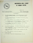League of Women Voters of the Huntington Area Bulletin, January, 1973