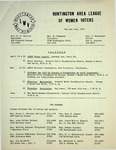 League of Women Voters of the Huntington Area Bulletin, May, 1974