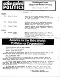 Huntington Area League of Women Voters Bulletin, November 16, 1985