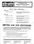 Huntington Area League of Women Voters Bulletin, December, 1986